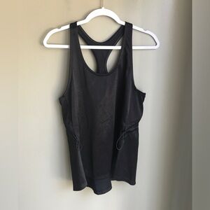 Spyder Black Side Synch Tie Scoop Neck Racerback Tank Top Size: M